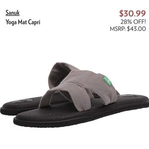 Sanuk yoga mat Capri sandals